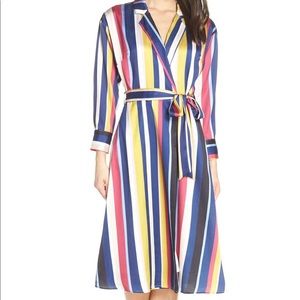 Multicolor Wrap Shirtdress - Chelsea28